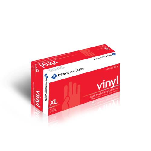 Xlarge Vinyl Glove P/S Lightly Powdered 10/100/CS