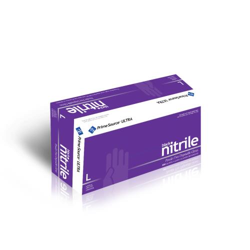 P/S Ultra Nitrile Glove P/F 3.5-MIL Large Black