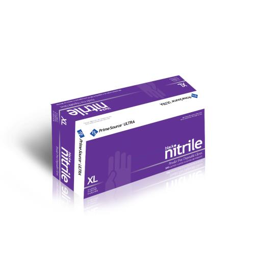 P/S Ultra Nitrile Glove P/F 3.5-MIL X-Large Black