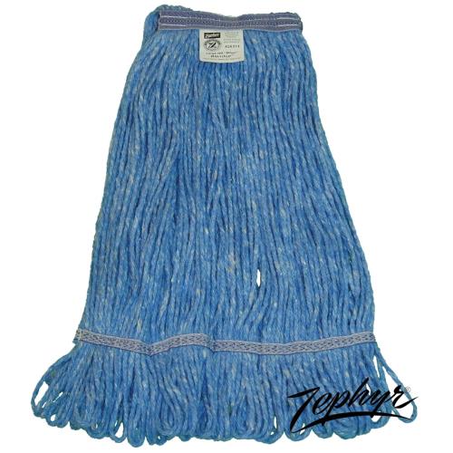 Blendup™ Natural Yarn/Synthetic Fiber Mop, Blue, Medium, 1/CS/12