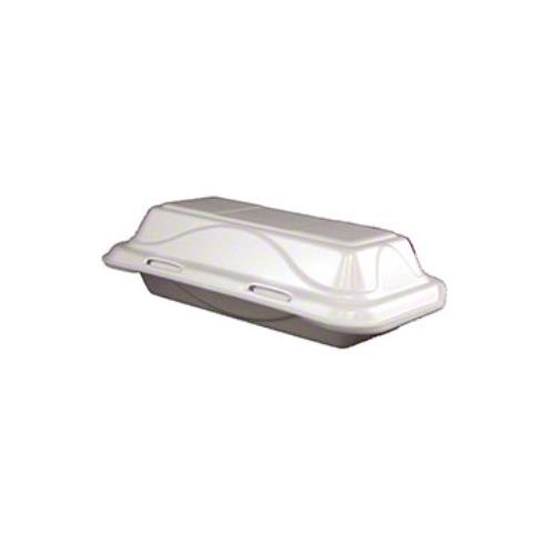 Hot Dog Hinged Container Foam 7-1/8X3.25X2 White