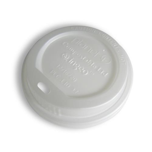 PLANET PLUS HOT CUP LID COMPOSTABLE 12/16/20/24-OZ