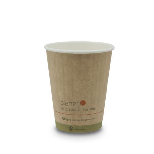 PLANET + HOT CUP DBL WALL COMPOSTABLE 12-OZ KFT