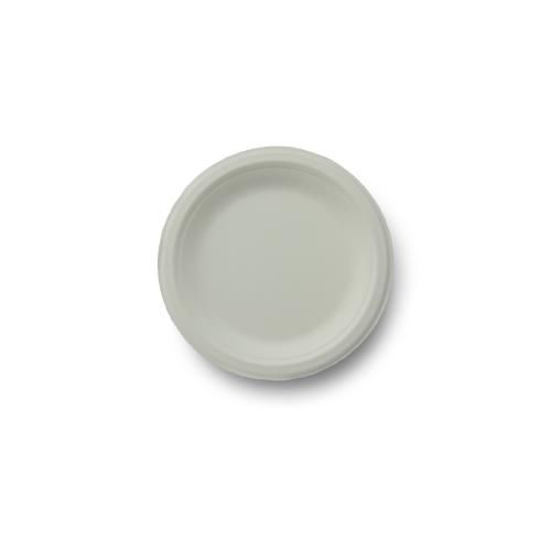 6" White Plate Heavy/Wt Compostable Stalk Market