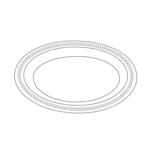 Apollo 1-Compartment Plate Foam 9"