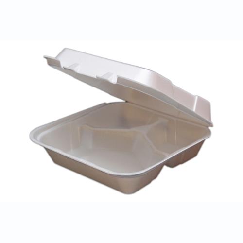 REGAL 3-CMPT HINGED CONT FOAM 8X8X3 WHITE