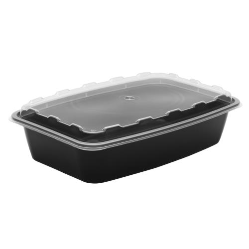 MICROWAVABLE CONTR P/P 56-OZ BLACK