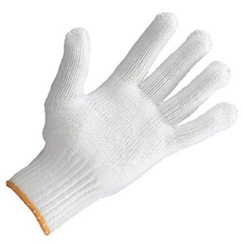 Heavy Weight Knit Glove with Gold Wrist Cuff Edge
