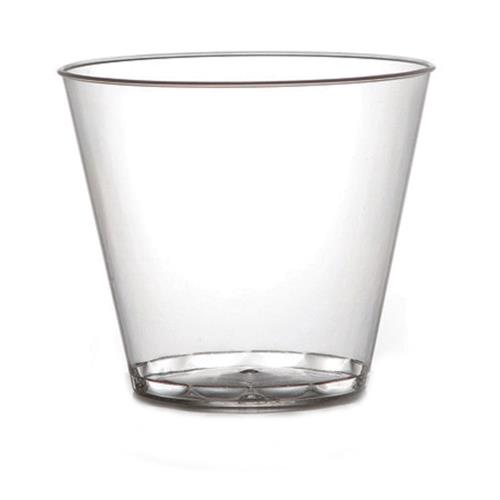 TUMBLER PLASTIC 9-OZ CLEAR
