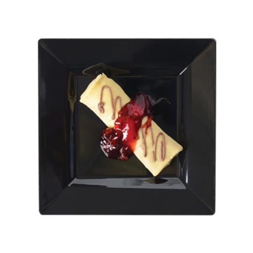 SQUARES DESSERT PLATE P/S 6.5X6.5 CLEAR