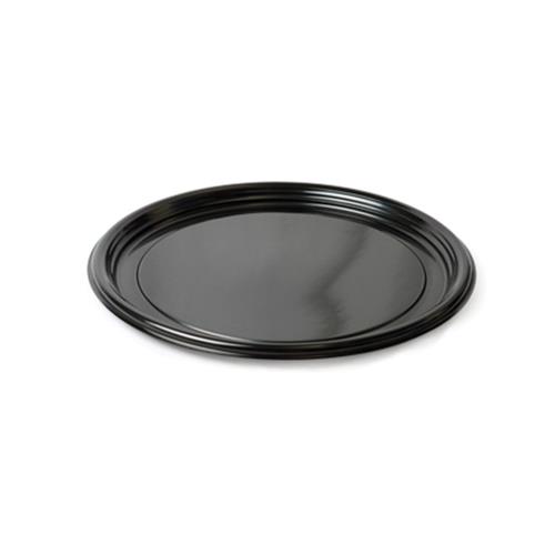 PLATTER PLEASER TRAY PS THERMOFORM 12" ROUND BLACK
