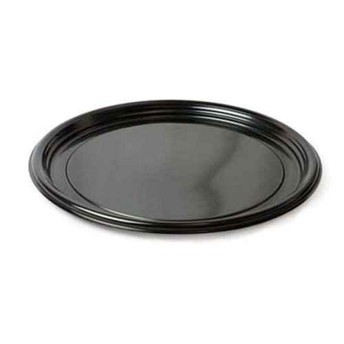 7610TF PLATTER PLEASER TRAY PS THERMOFORM 16" ROUND BLACK
