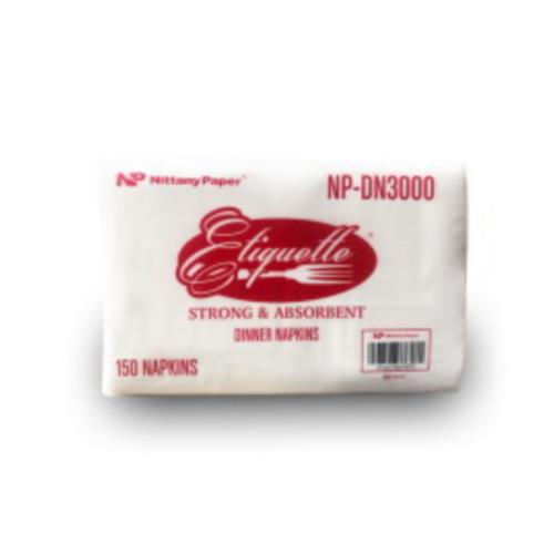 Etiquette Dinner Nap 2-Ply 15X17 White