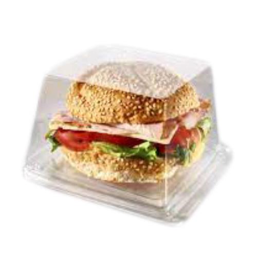 SQ SANDWICH CONTR WITH LID PETE LARGE CLEAR
