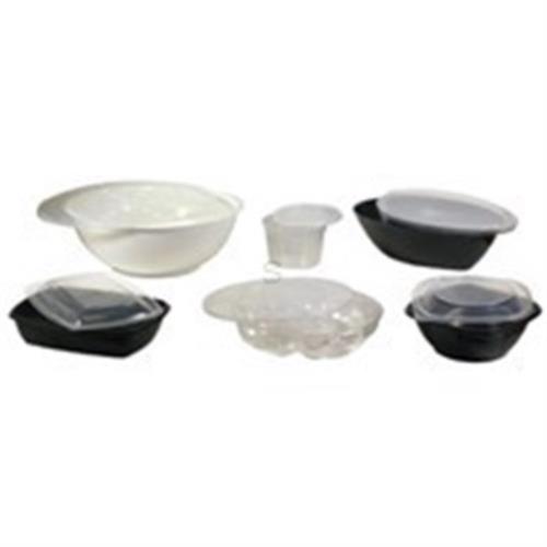 Half Salad W/Side Car & Lid PETE 16-OZ Clear
