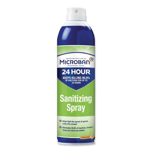 Microban 24-Hr Disnfct Aerosol Spray 3-98 15-OZ Clear