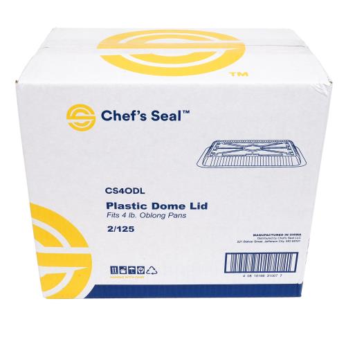 OBLONG DOME LID OPS CLR FOR CS4O 4# PAN
