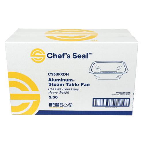 STEAM PAN 1/2 SIZE ALUM HVY WEIGHT X-DEEP SILVER