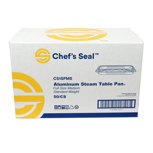 CS1SPMS  STEAM PAN FULL SIZE ALUM STANDARD WGT MEDIUM SLVR