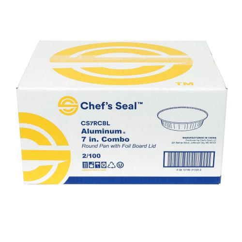 ROUND PAN & LID COMBO ALUM 7" PAN W/WHITE BOARD LID