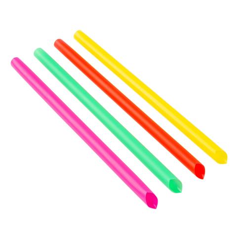 Boba Straw Neon Ast 8IN Unwrapped Boxed Diag Cut