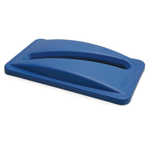 Rubbermaid Resin Recycling Paper Lid, Blue