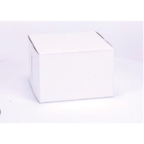 Bakery Box Paper 6X6X4 White/Kraft Plain