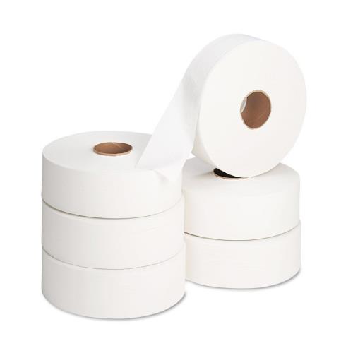 Toilet Tissue Jumbo 2-Ply Paper 9" White